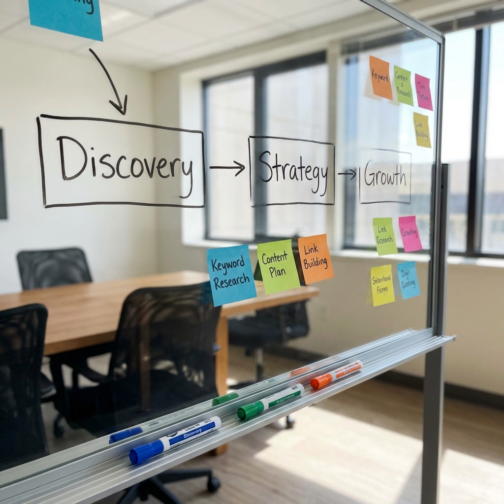 SEO Strategic Process Board