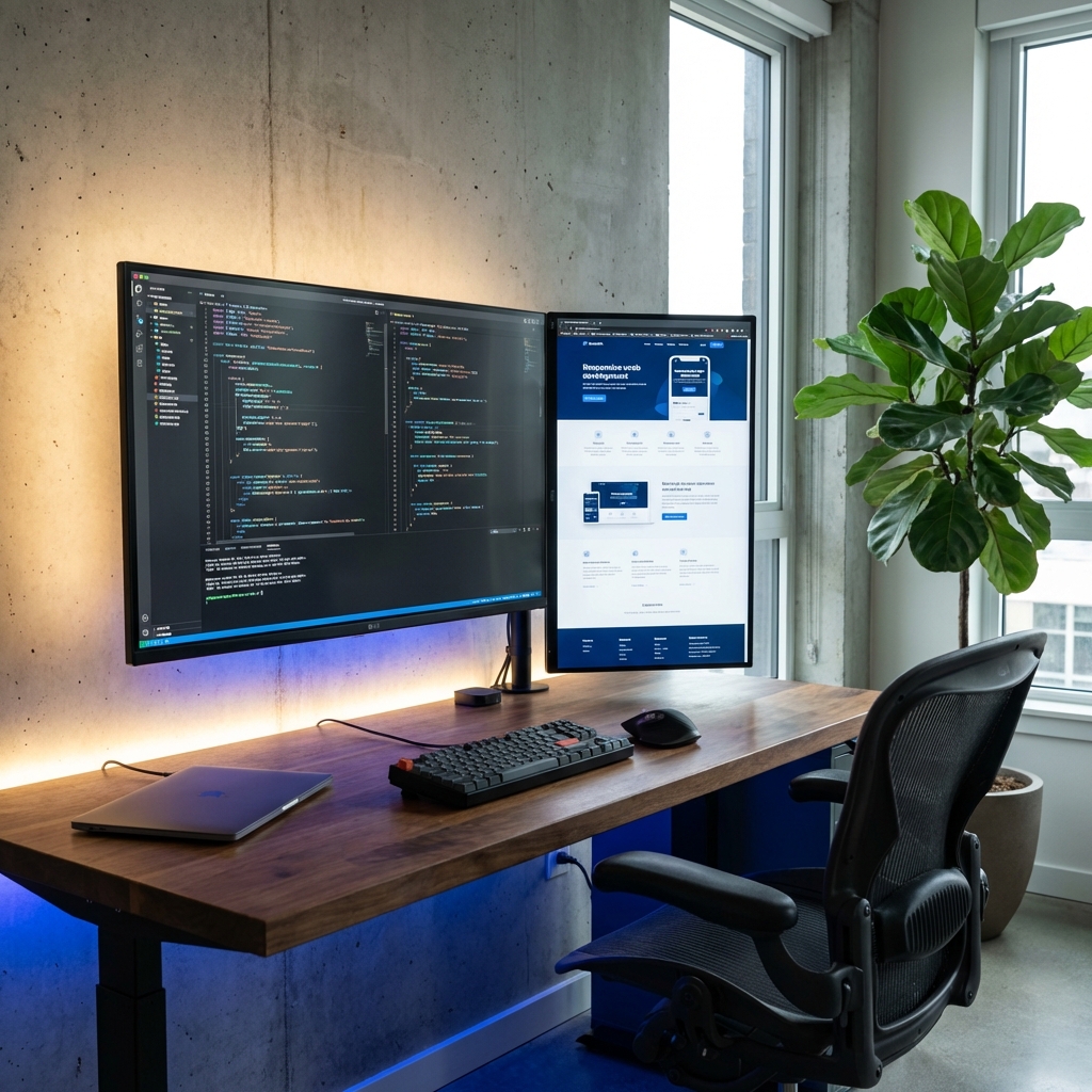 High-End Web Development Workspace