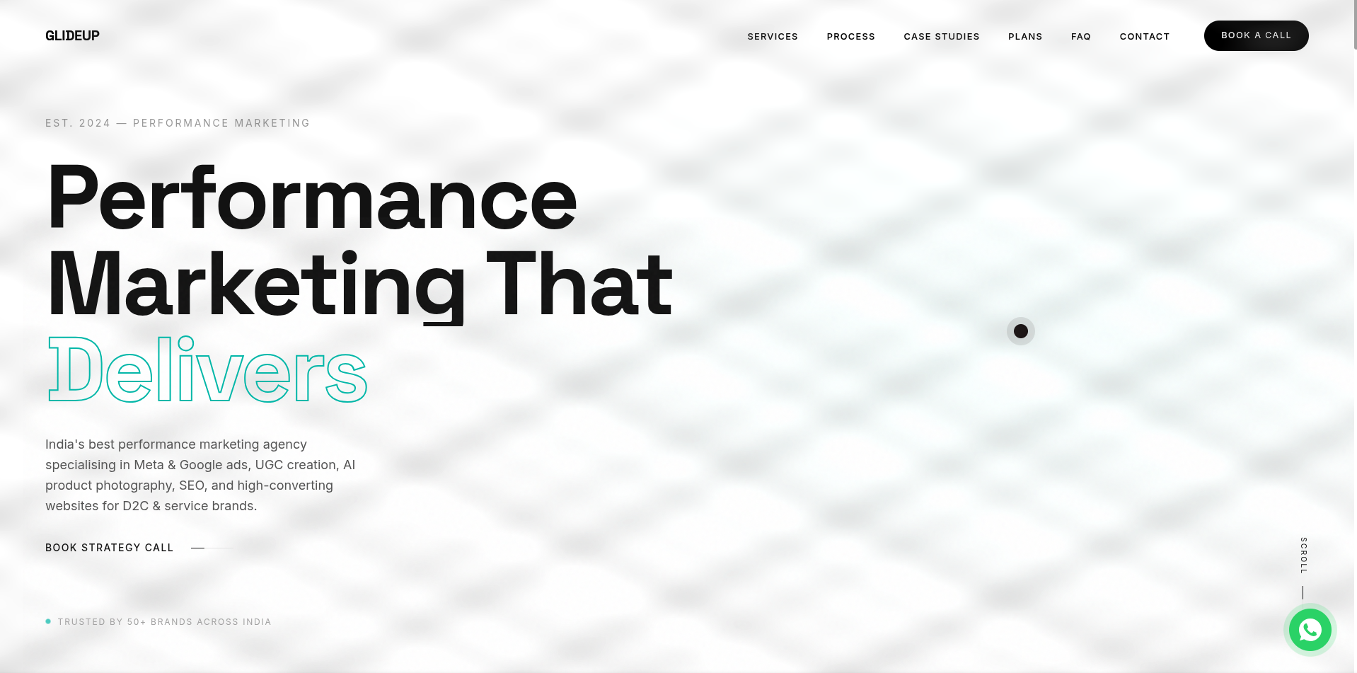 GlideUp Agency Website Screenshot